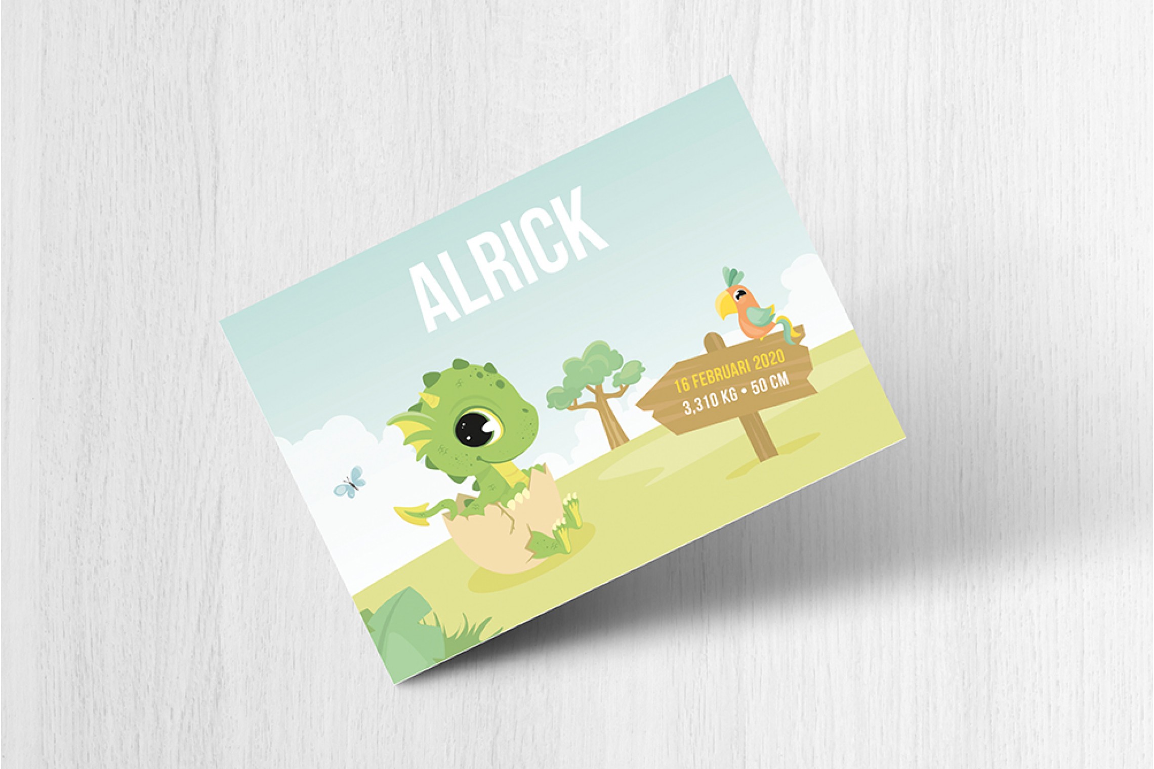 Draakje in het gras